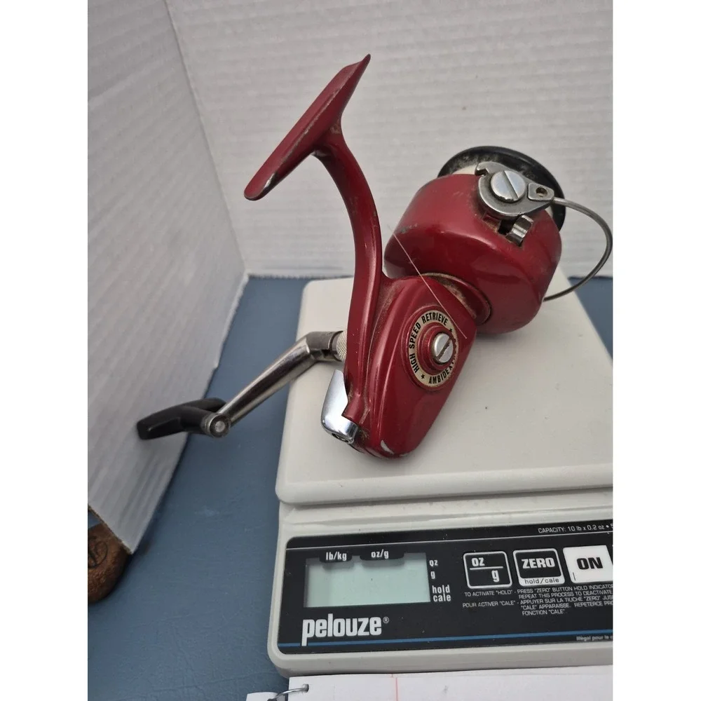 Vintage Olympic 530 Red Spinning Reel – Made in Japan